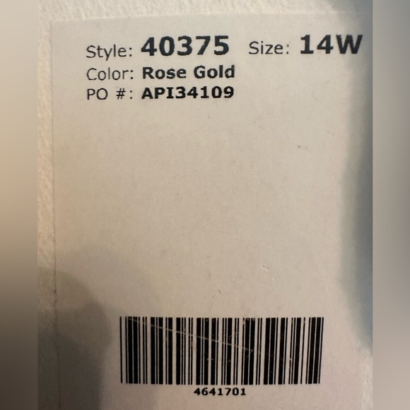 Adrianna Papell Mother of the Bride Gown Beaded Rose Gold 14W - Picture 4 of 5